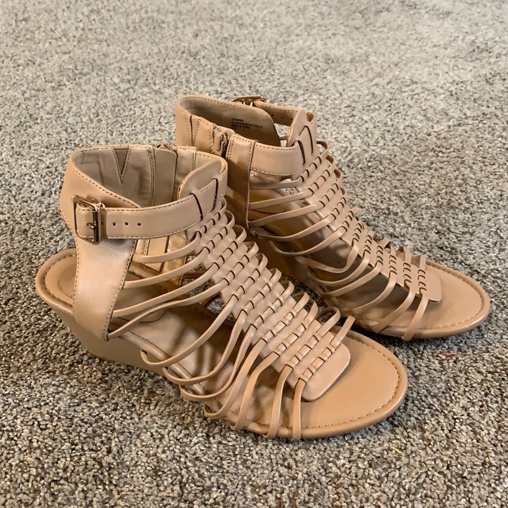 Nude torrid 11W heeled sandals